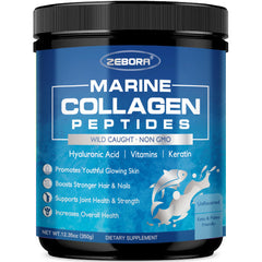 ZEBORA Marine Collagen Powder jar with 35 servings