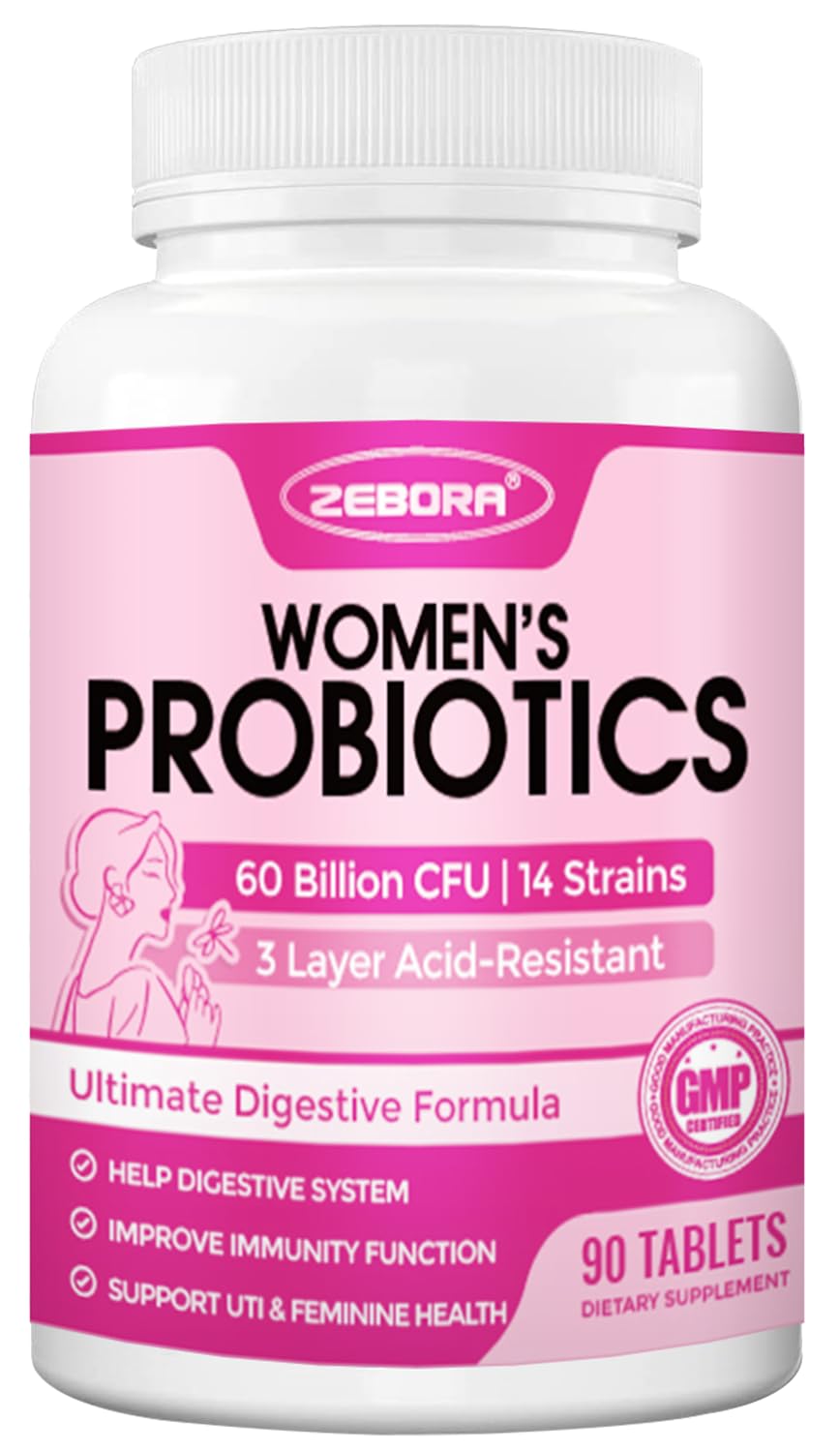 ZEBORA Probiotics for Women bottle and packaging