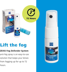 ZEISS Fog Defender kit components laid out