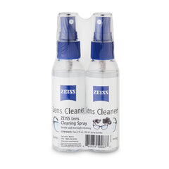 Close-up of ZEISS cleaning spray label on bottle