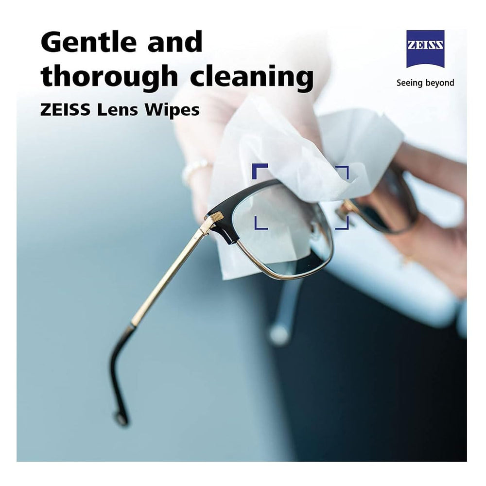 ZEISS lens wipes box showing branding and product number 000000-2451-374