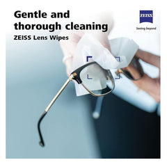 ZEISS lens wipes box showing branding and product number 000000-2451-374