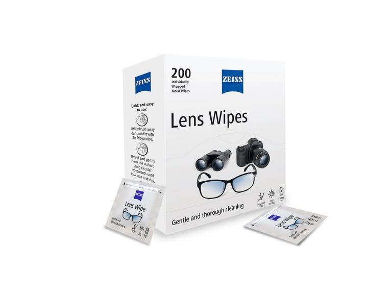 ZEISS wipes stored in purse or bag for travel