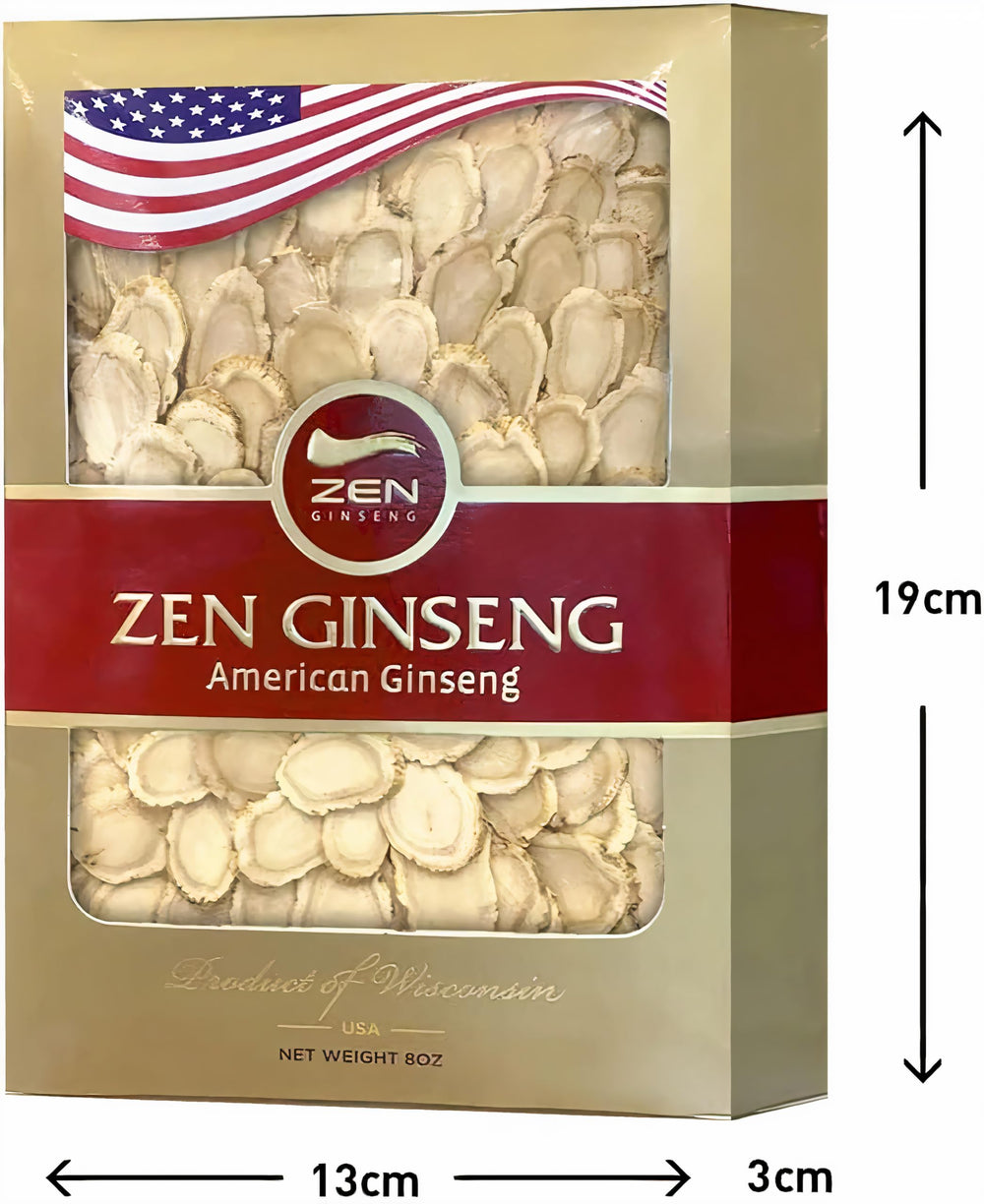 Ginseng slices displayed in a wooden bowl