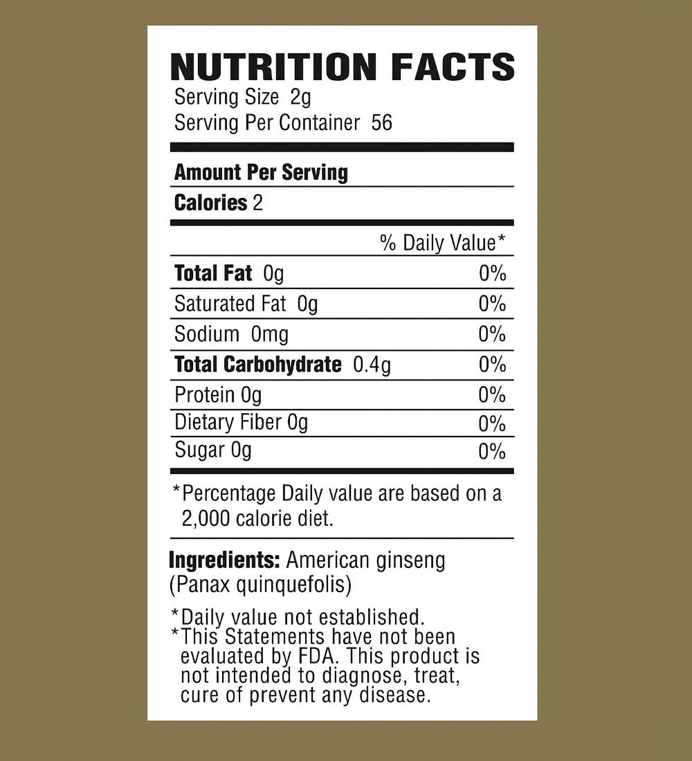 Non-GMO and gluten-free Zen Ginseng branding