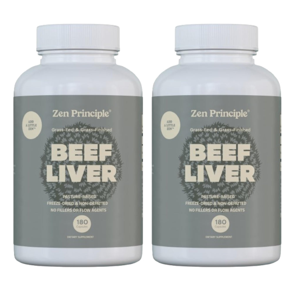 Zen Principle Beef Liver Supplement - Grass-Fed, Pasture-Raised Cows