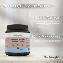 Charcoal powder for skin and hair care benefits