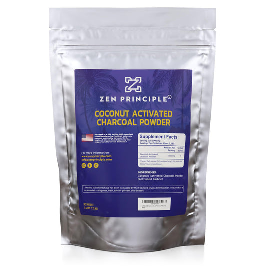 Zen Principle Coconut Activated Charcoal Powder 2.5 lb front view