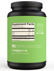 Scoop of hydrolyzed collagen powder