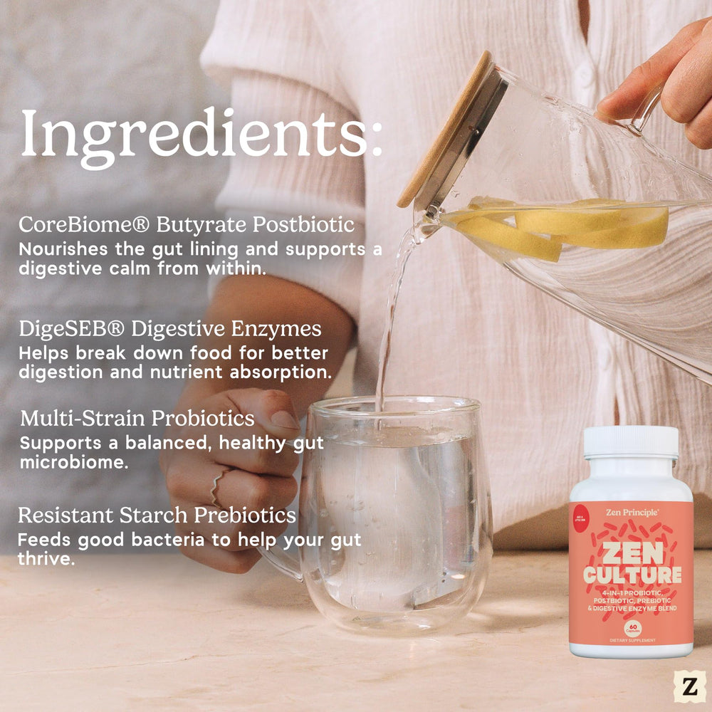 Digestive enzymes combined with probiotics and prebiotics