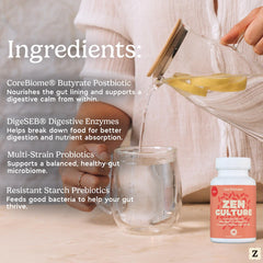 Digestive enzymes combined with probiotics and prebiotics