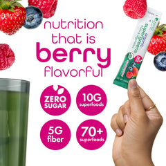 Mixed Berry flavor stick packs for Zena Greens