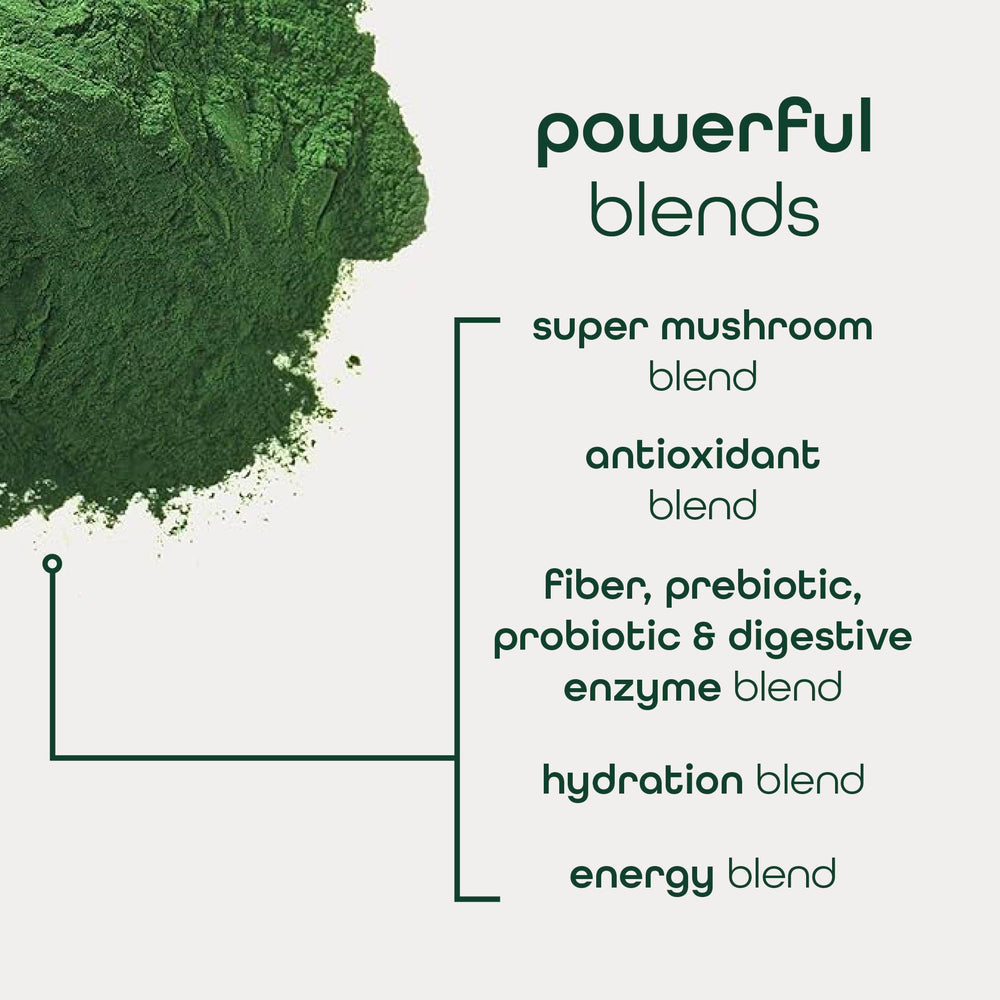 Zena Nutrition Organic Supergreens on-the-go usage with packets in a bag or purse.