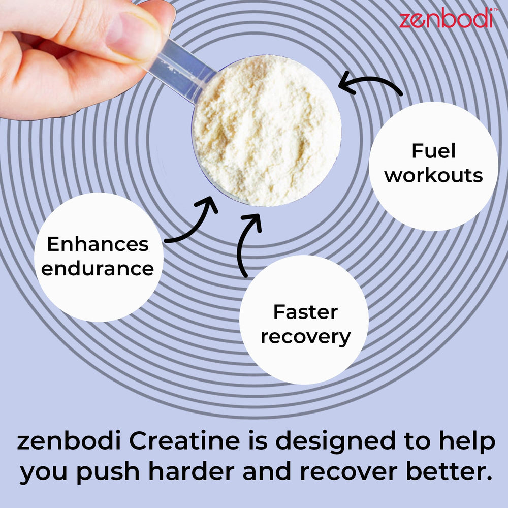 Unflavored creatine monohydrate powder dissolved in water