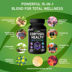 Capsules of ZeniZest Cortisol Detox supplement