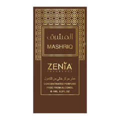 Base notes of Vanilla, Amberwood, Myrrh, Benzoin in Zenia Mashriq