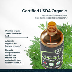 Label highlighting vegan status and third-party testing