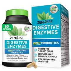 Zenwise Health Digestive Enzymes bottle label