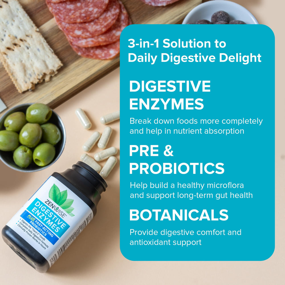 Capsules of Zenwise Digestive Enzymes supplement