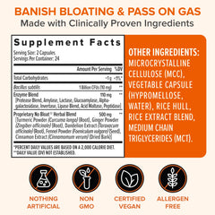 Two vegetarian capsules next to the Zenwise bottle