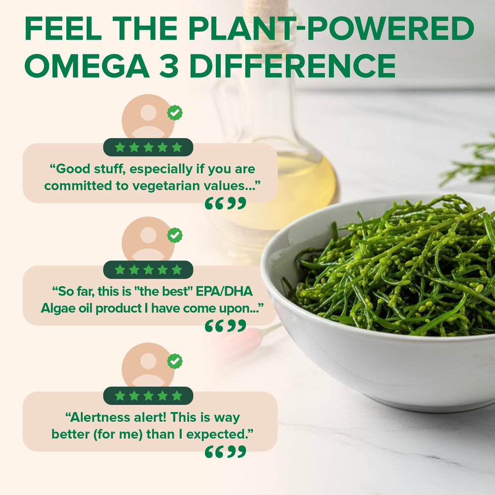 Clinically backed, non-GMO, allergen-free vegan omega-3 production