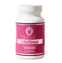 Front view of ZENZSUAL Libizenzs bottle