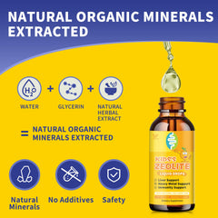 Dropper with Zeolite Drops for Kids orange flavor