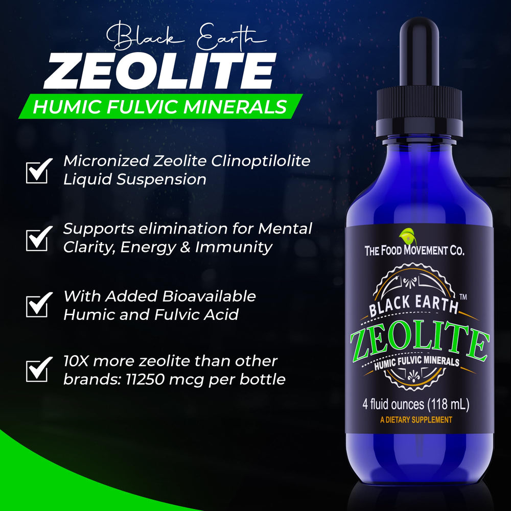 Dropper dispensing zeolite liquid drops