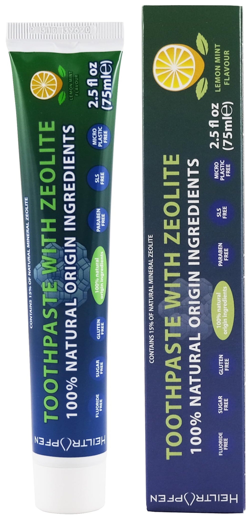 Front view of Zeolite Toothpaste 75 ml