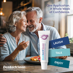 No glue denture adhesive concept image