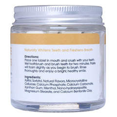 Zero-waste glass jar packaging for toothpaste tablets