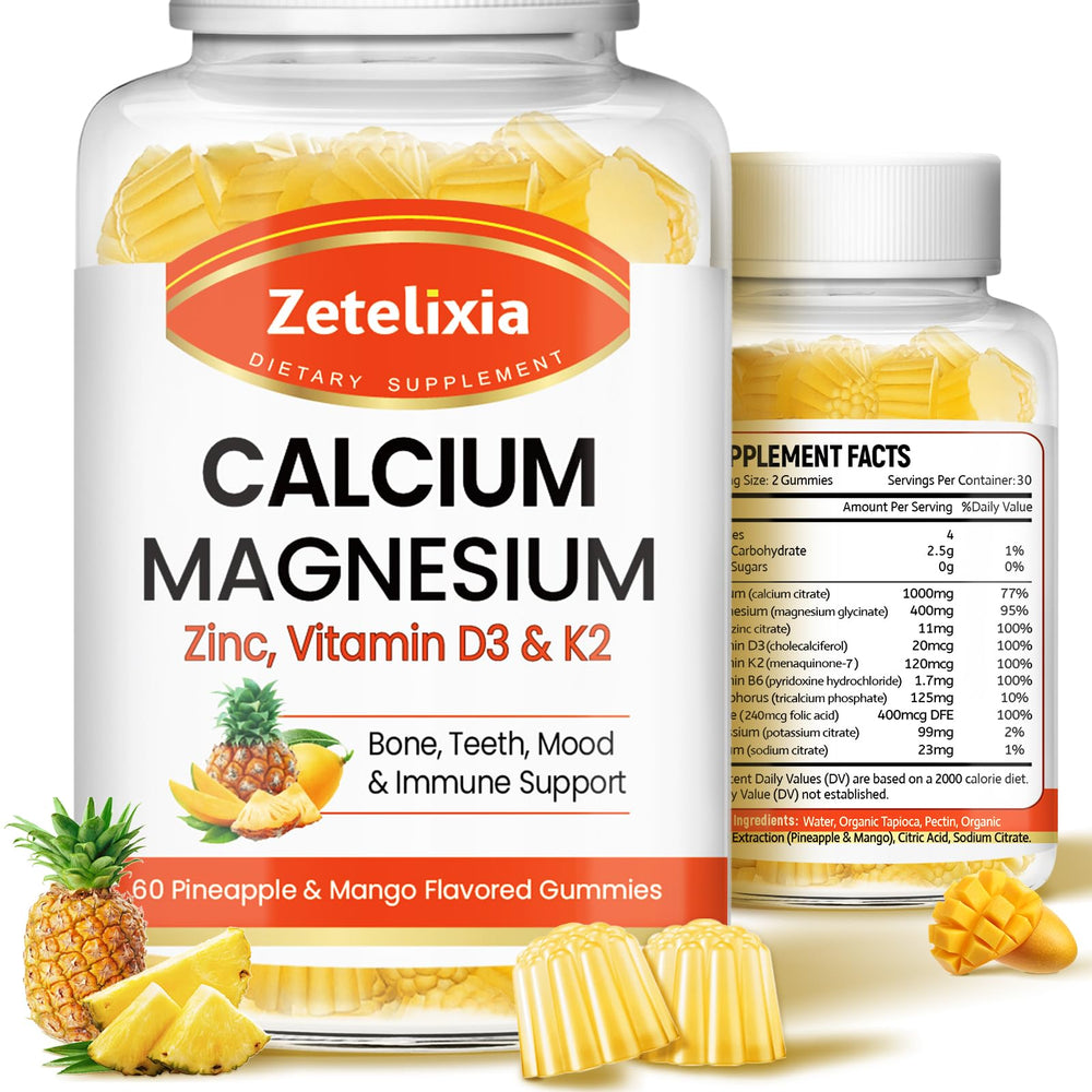 Zetelixia Calcium Gummies front view