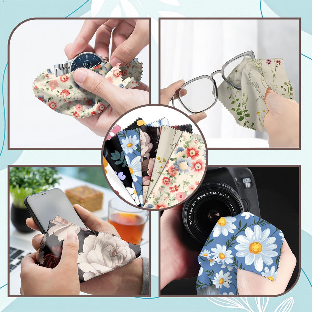 Cloth being used to wipe phone screens and camera lenses