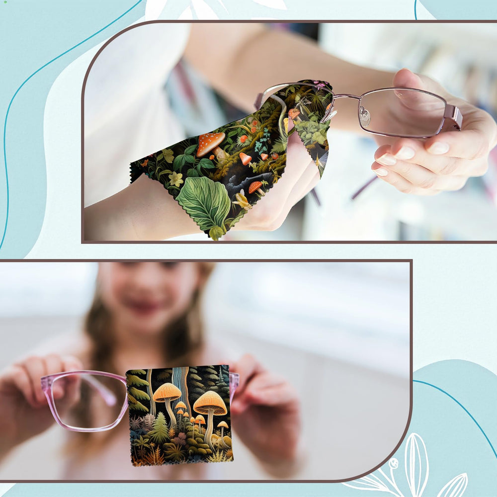Microfiber material detail for glasses and screens