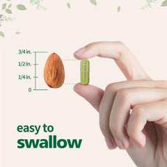 Two capsules with bottle on white background