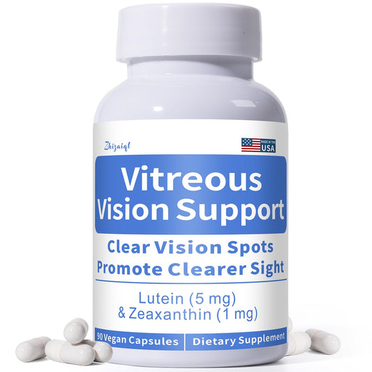Zhizaiql Eye Vitamin bottle with Lutein and Zeaxanthin label