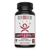 ZHOU Clarity & Vitality DHEA 50mg bottle with 60 vegan capsules