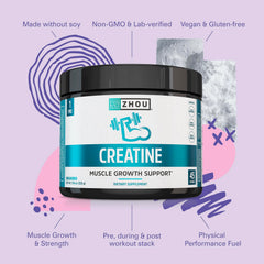 Vegan creatine supplement for athletes