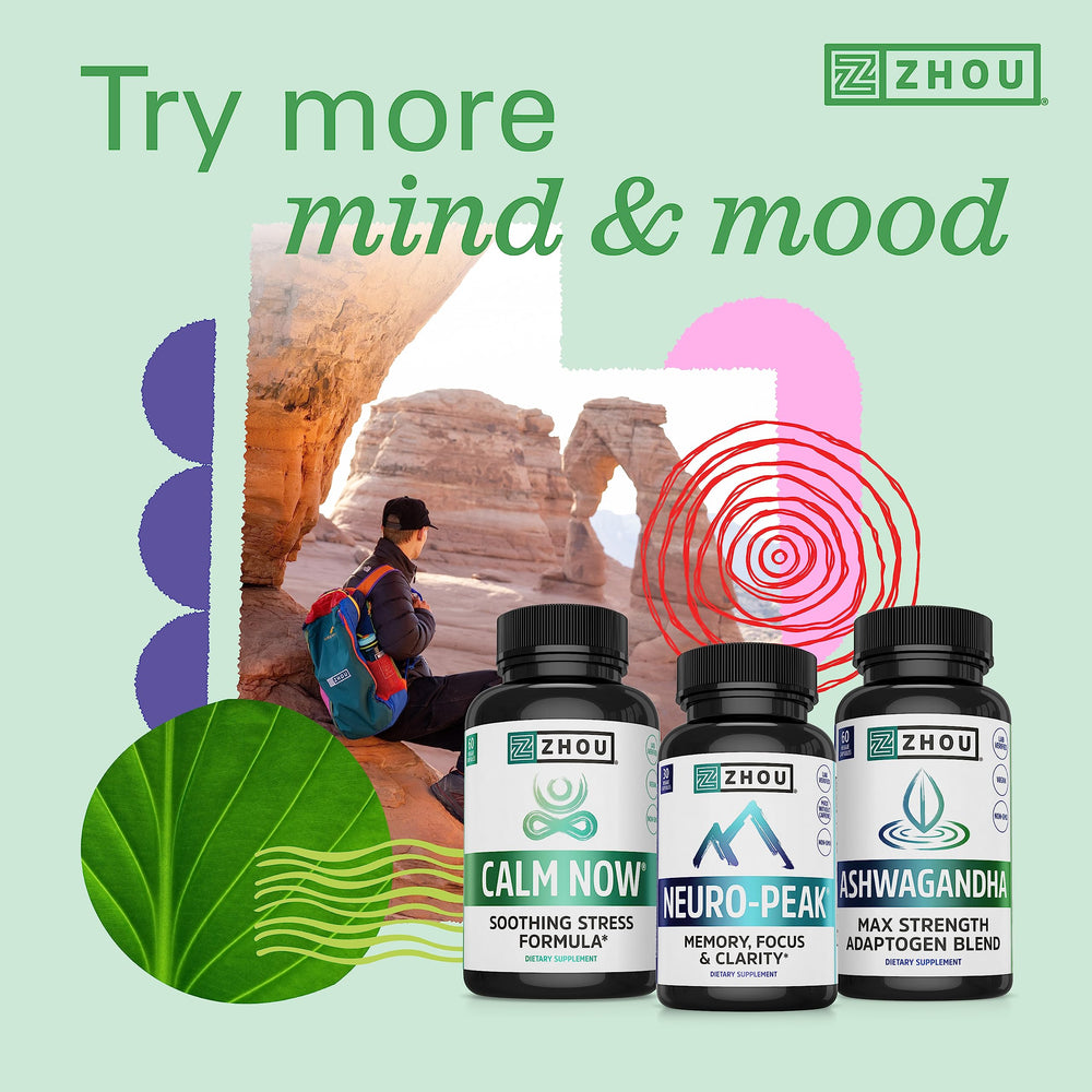 Packaging of Zhou Driftoff Nature-Inspired Sleep Aid with 60 veggie capsules