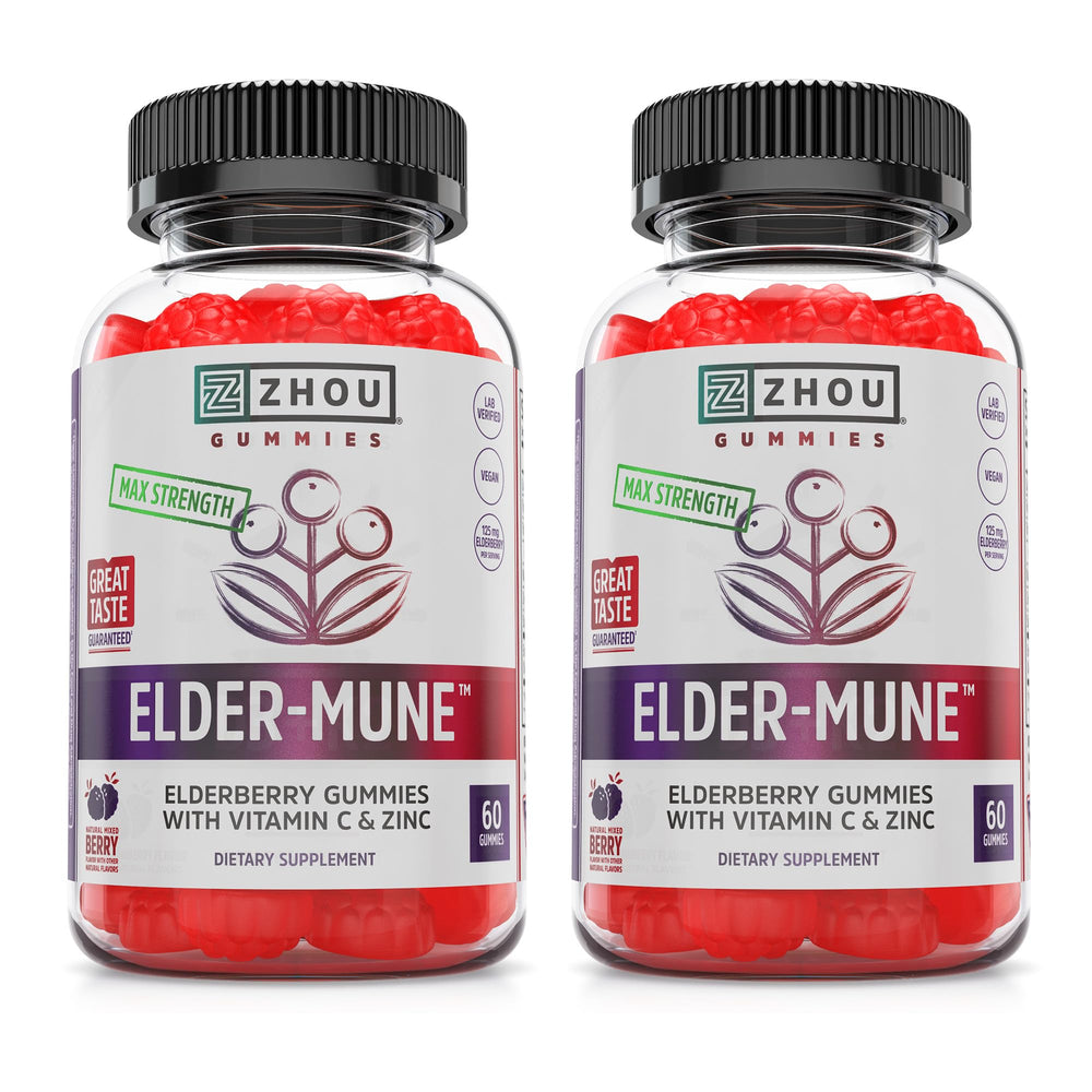Product bottle of ZHOU Elder-Mune Gummies
