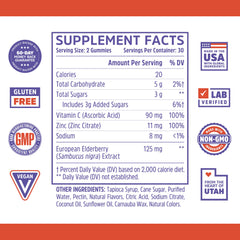 Ingredients and formulation of ZHOU Elder-Mune Gummies