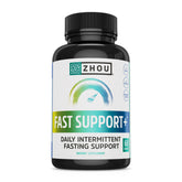 Front view of Zhou Fast Support 60 veggie capsules bottle