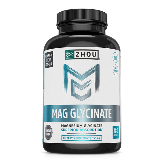 Packaging of Zhou Magnesium Glycinate 350 mg