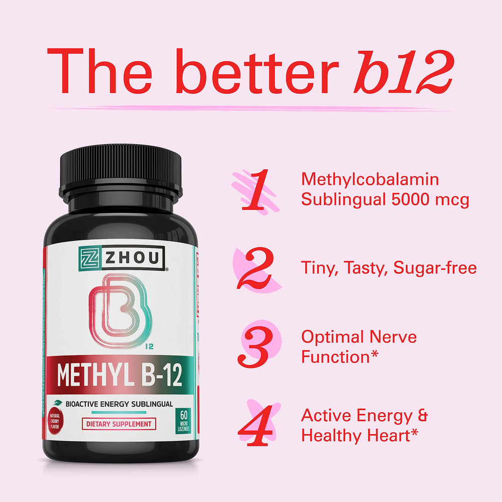 Vegan-friendly B12 lozenges in cherry flavor