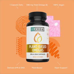 Chart showing DHA 170 mg and EPA 85 mg per serving