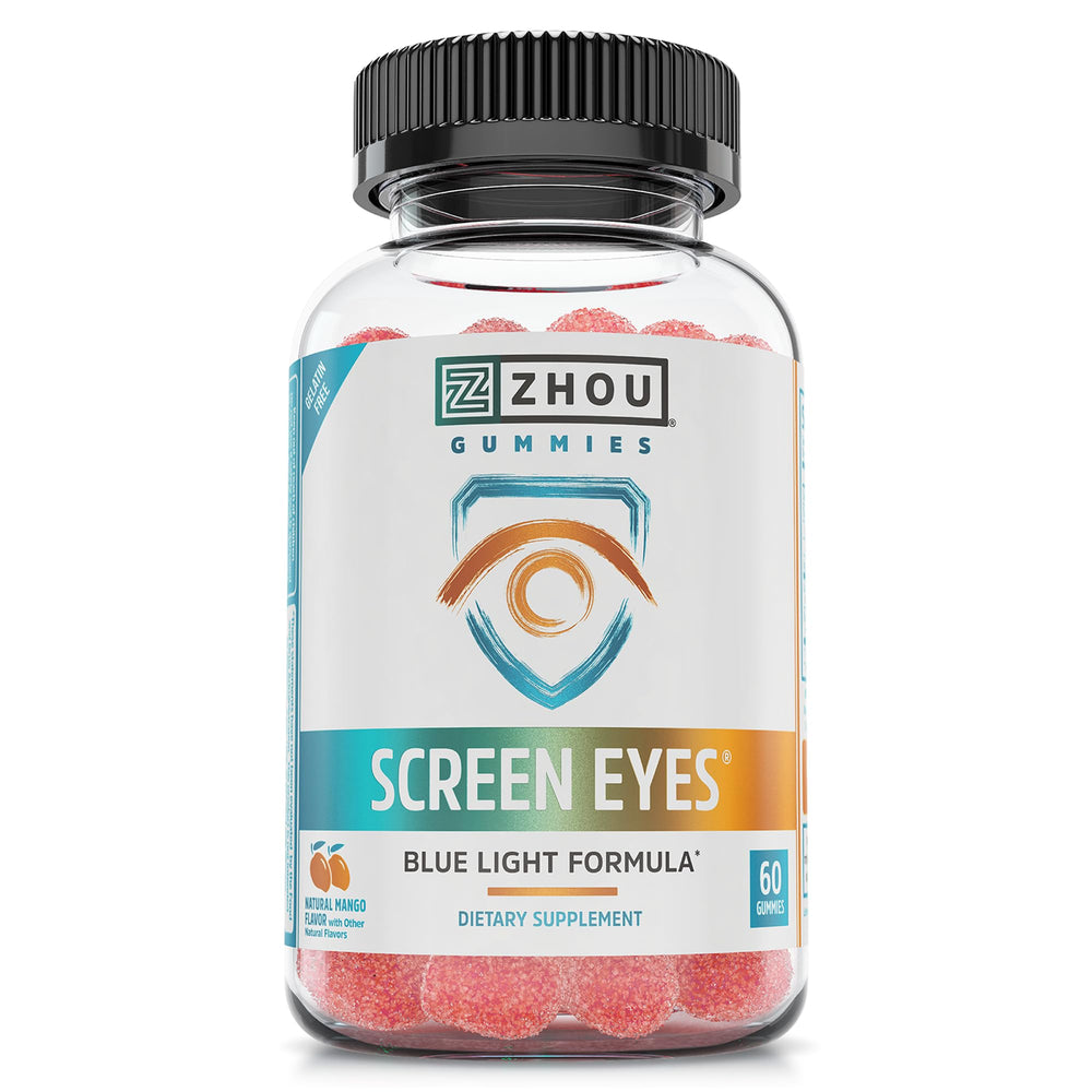 Zhou Screen Eyes Gummies bottle and label