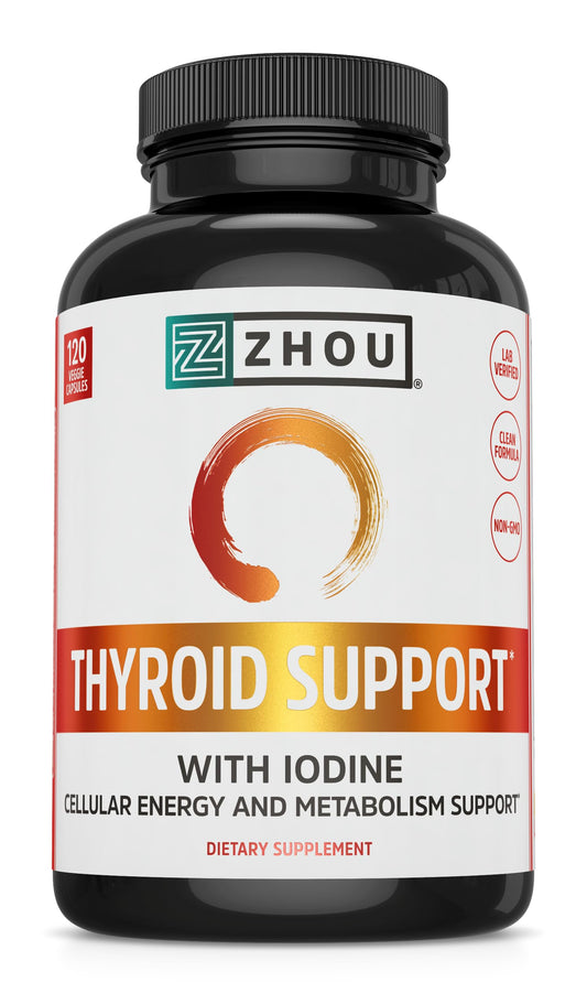 ZHOU Thyroid Support bottle with 120 veggie capsules