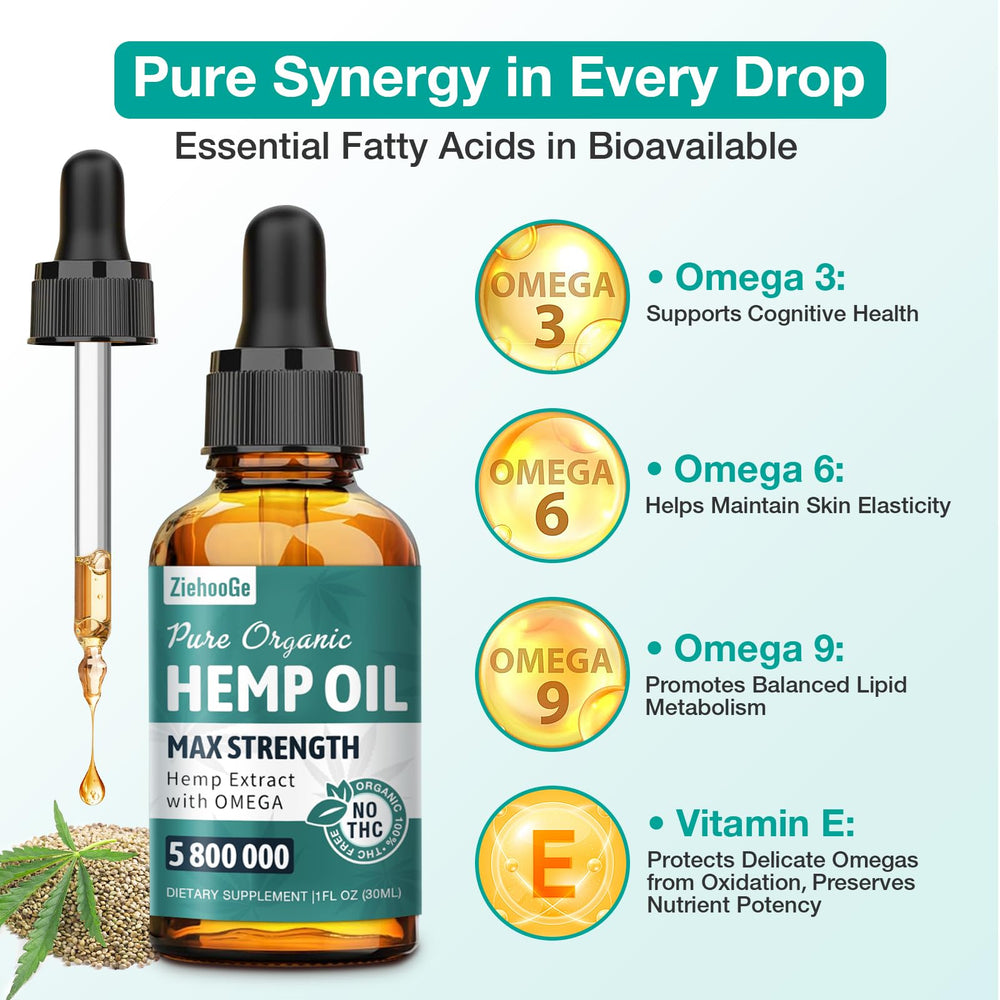 ZiehooGe Hemp Oil 2-Pack display