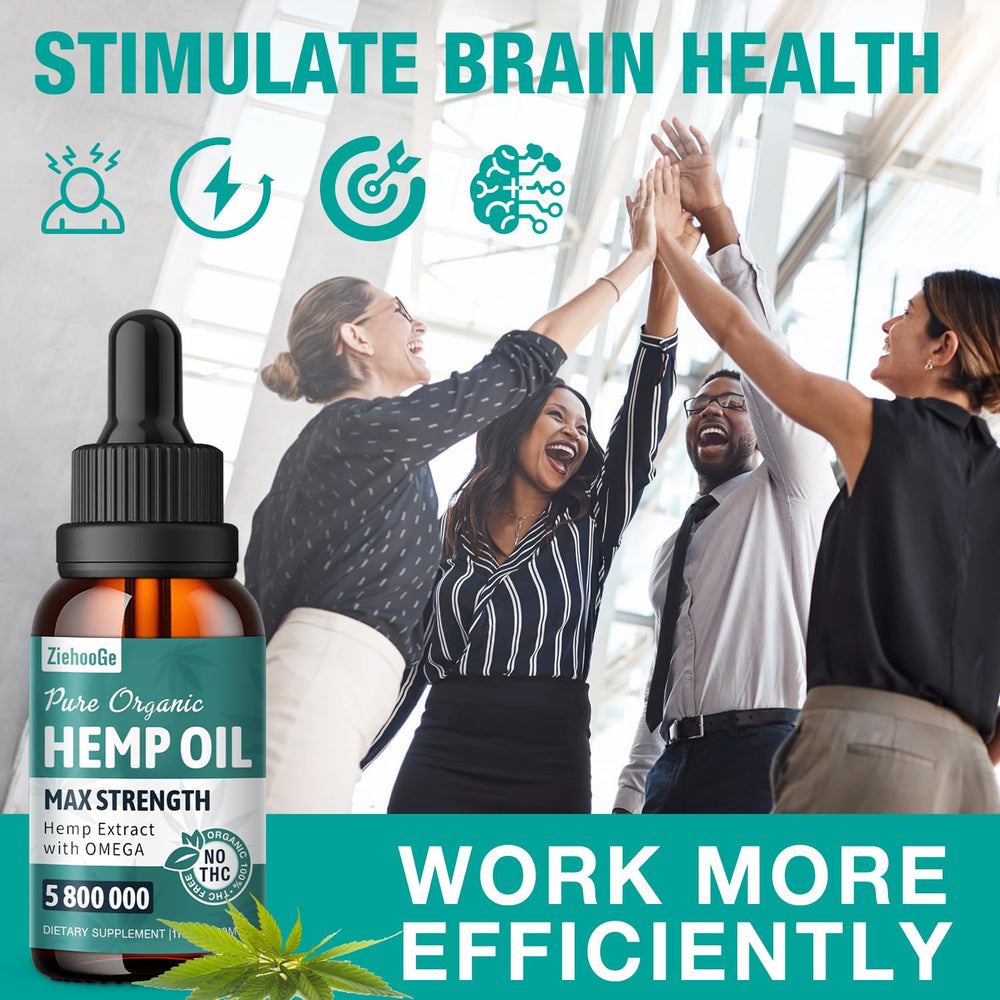 Non-GMO and filler-free ingredients label for ZiehooGe Hemp Oil