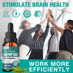 Non-GMO and filler-free ingredients label for ZiehooGe Hemp Oil